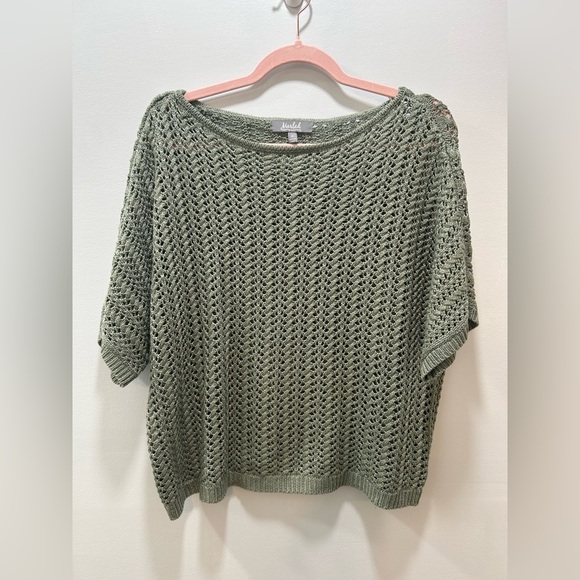 Marled Green Knit Sweater. Size Medium - Picture 1 of 7